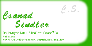 csanad sindler business card